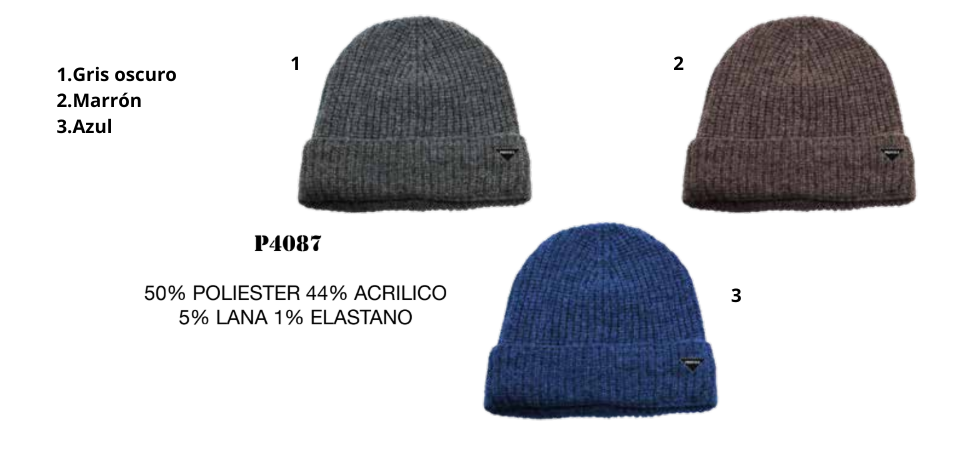 GORRO PRIVATA DE PUNTO CON LANA – MODELO P4087
