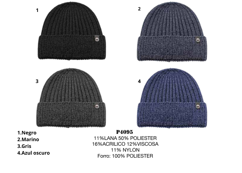 GORRO PRIVATA DE PUNTO CON FORRO POLAR – MODELO P4095