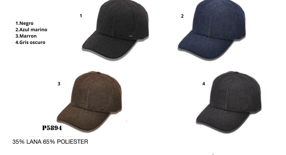 GORRA PRIVATA DE PANA CON LANA – MODELO P5894