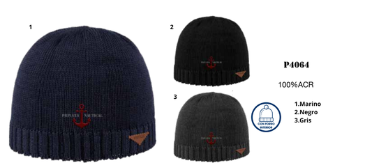 GORRO PRIVATA NAUTICAL CON FORRO INTERIOR – MODELO P4064