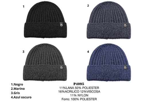 GORRO PRIVATA DE PUNTO CON FORRO POLAR – MODELO P4095