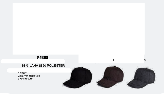 GORRA PRIVATA DE LANA Y POLIÉSTER – MODELO P5898