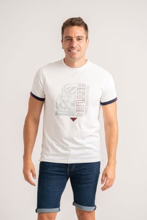 Camiseta con mensaje estampado gráfico