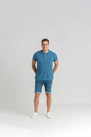 Polo piqué manga corta logo