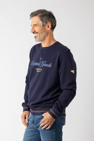 Sudadera sin capucha Azul oscuro