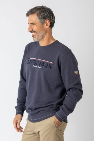 Sudadera sin capucha Azul