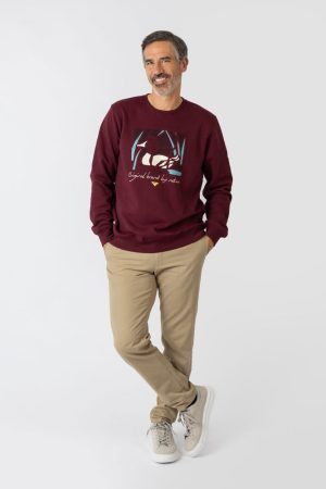 Sudadera sin capucha Roja