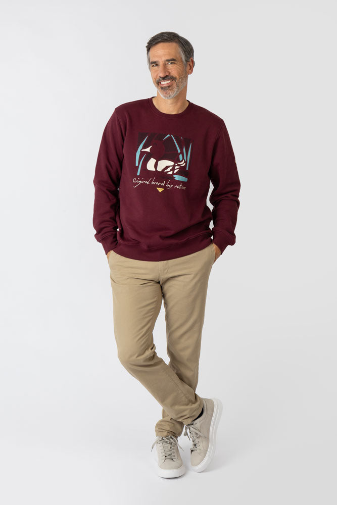 Sudadera sin capucha Roja