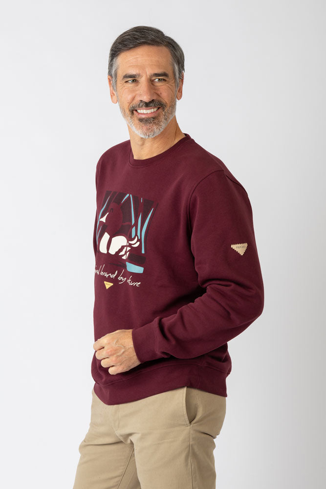 Sudadera sin capucha Roja - Imagen 5