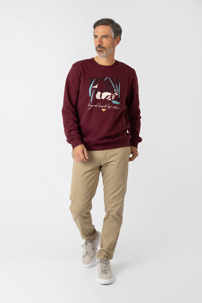 Sudadera sin capucha Roja - Imagen 3