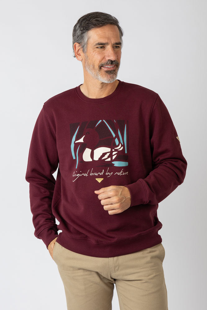 Sudadera sin capucha Roja - Imagen 4