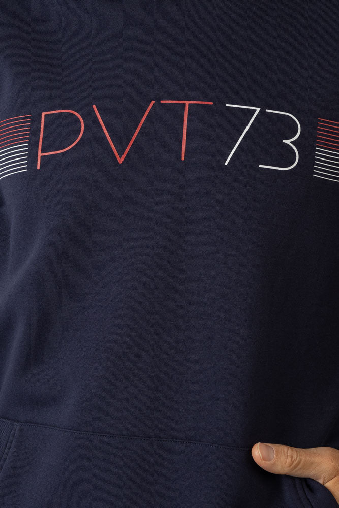 Sudadera con capucha con print marino - Imagen 4