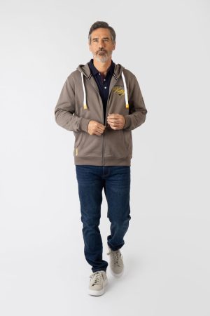 Sudadera con capucha con cremallera