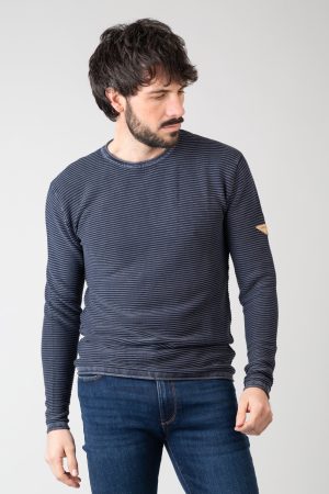 Jersey de punto cuello redondo lavado