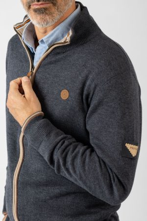 Jersei Con Cremallera Navy