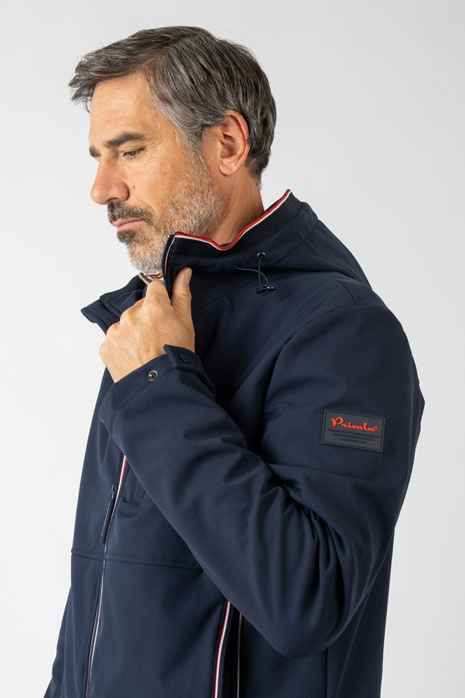 Chaqueta con capucha neopreno marino - Imagen 2