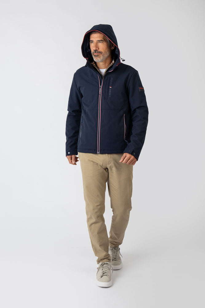 Chaqueta con capucha neopreno marino - Imagen 3
