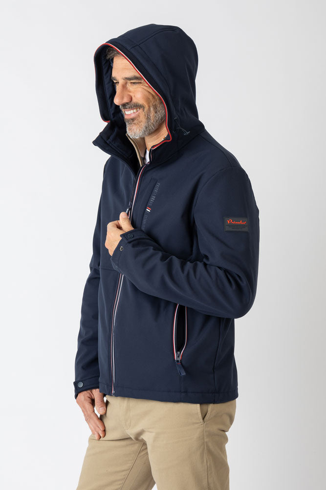 Chaqueta con capucha neopreno marino - Imagen 5
