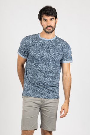 CAMISETA TEJIDO MICROLISTADO TROPICAL