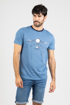 Camiseta Azul "MOTERA" - 3xl