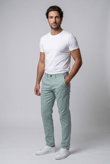 Pantalón de sarga de corte recto - Imagen 16