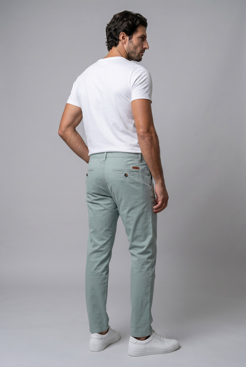 Pantalón de sarga de corte recto - Imagen 19