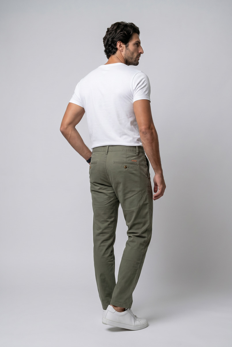 Pantalón de sarga de corte recto - Imagen 14