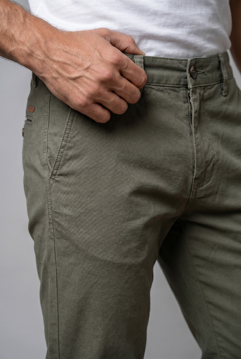 Pantalón de sarga de corte recto - Imagen 13
