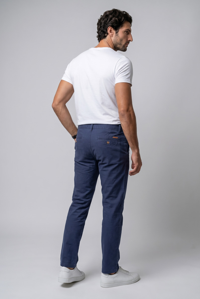 Pantalón de sarga de corte recto - Imagen 9