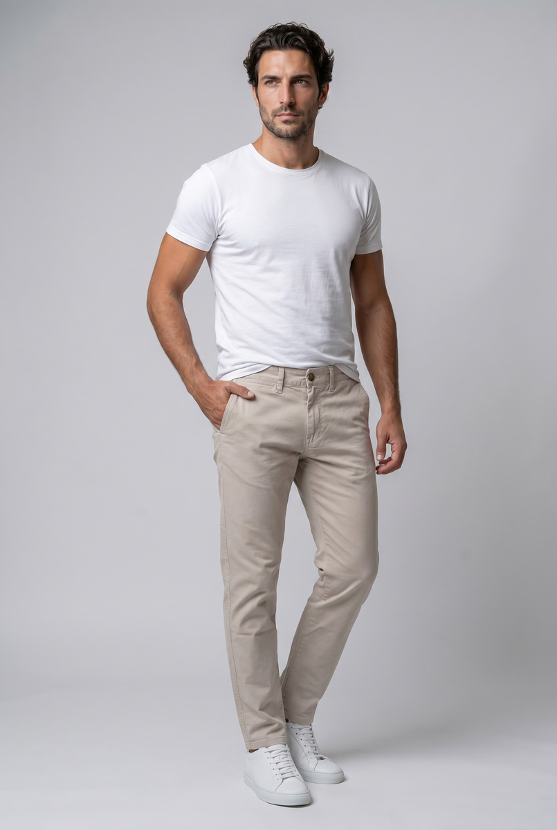 Pantalón de sarga de corte recto - Imagen 21