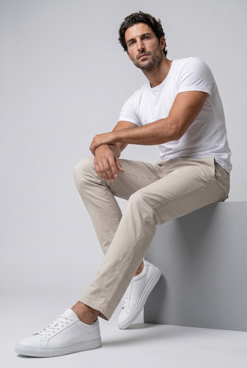 Pantalón de sarga de corte recto - Imagen 23