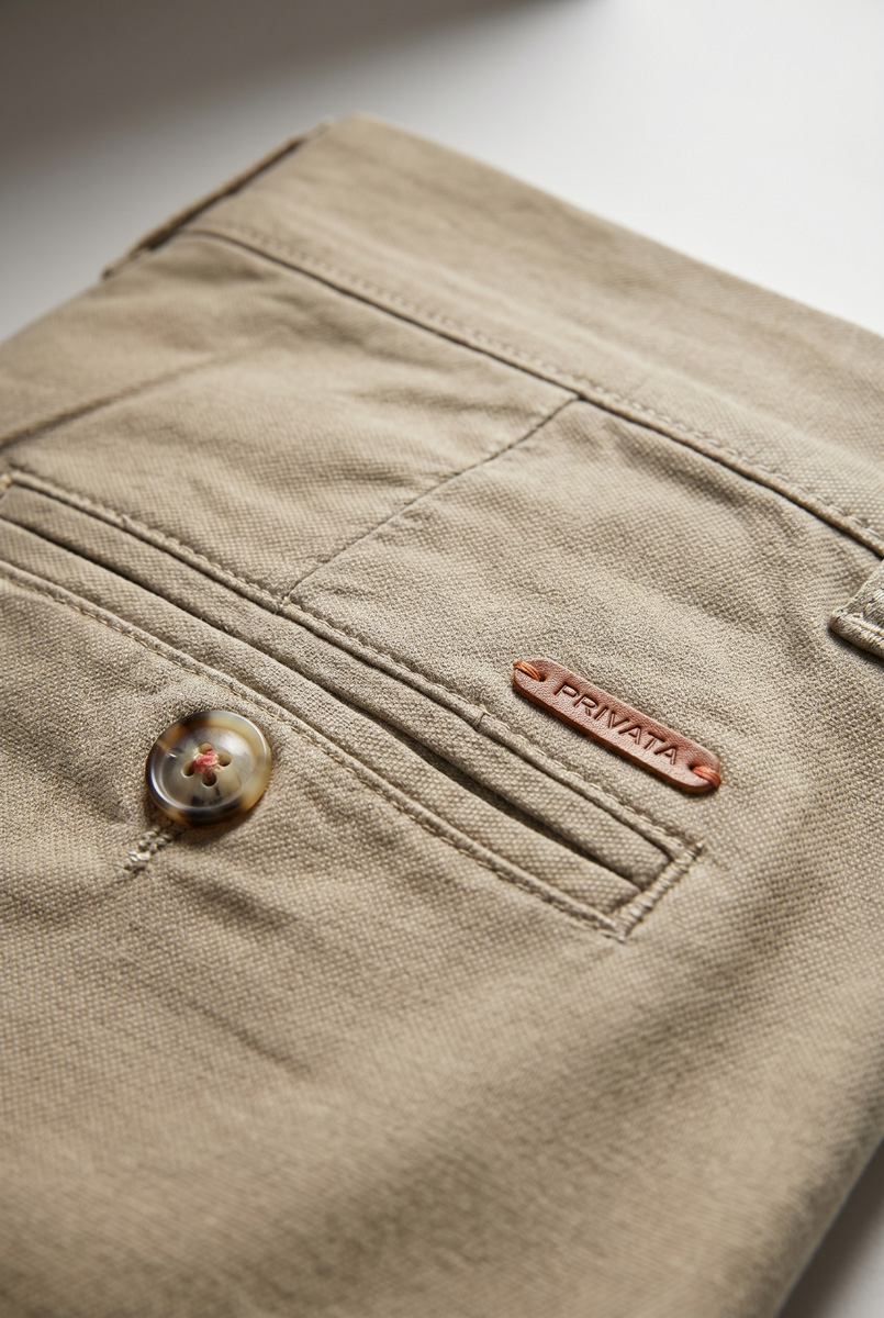 Pantalón de sarga de corte recto - Imagen 5