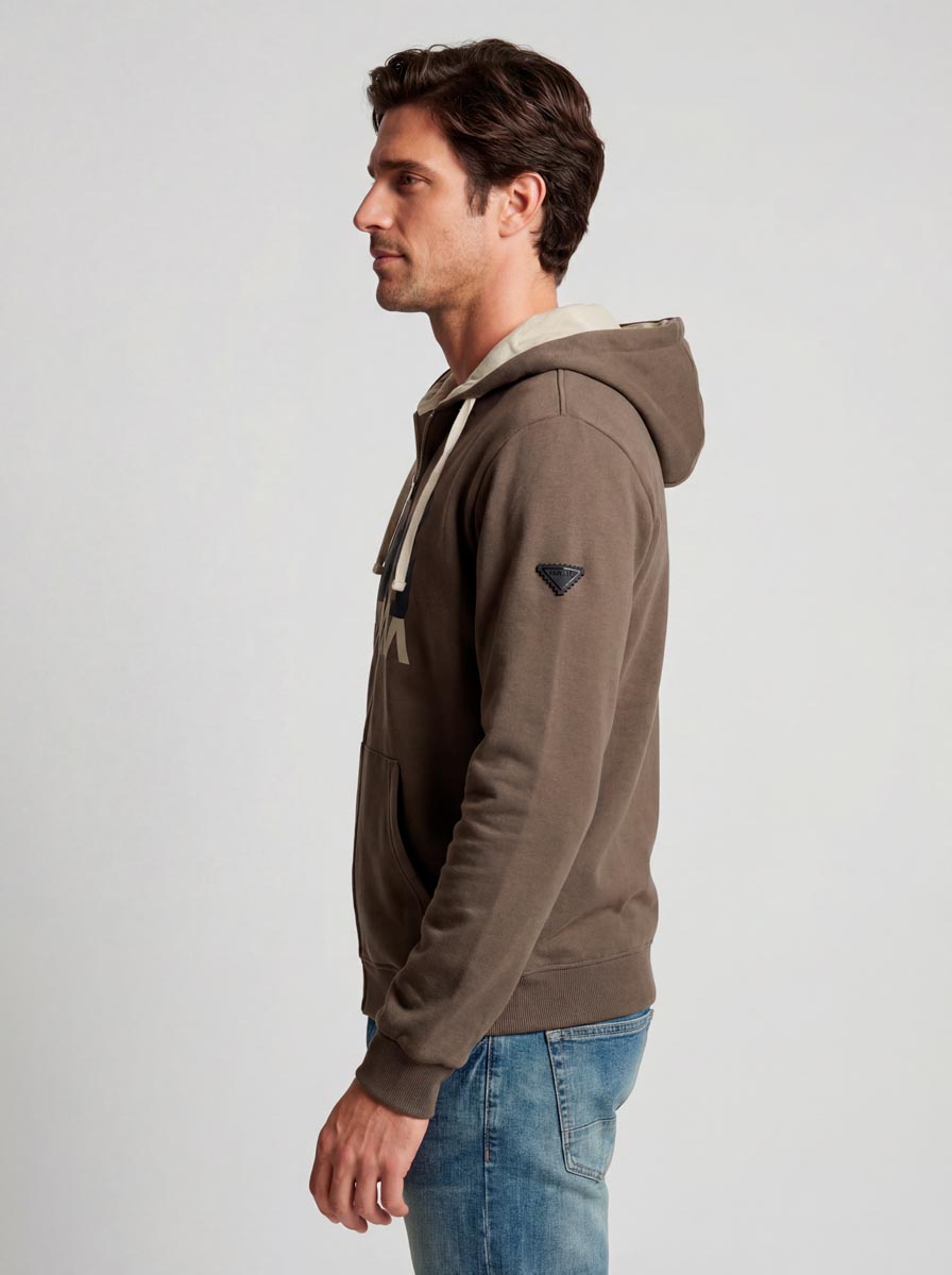 SUDADERAS ABIERTA CON CAPUCHA - Imagen 2