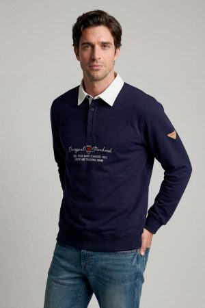 SUDADERAS  CON CUELLO POLO